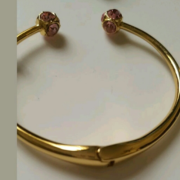 🆕️ ♠️Lady Marmalade Jewel Stud Cuff Gold Brac… - Picture 2 of 5